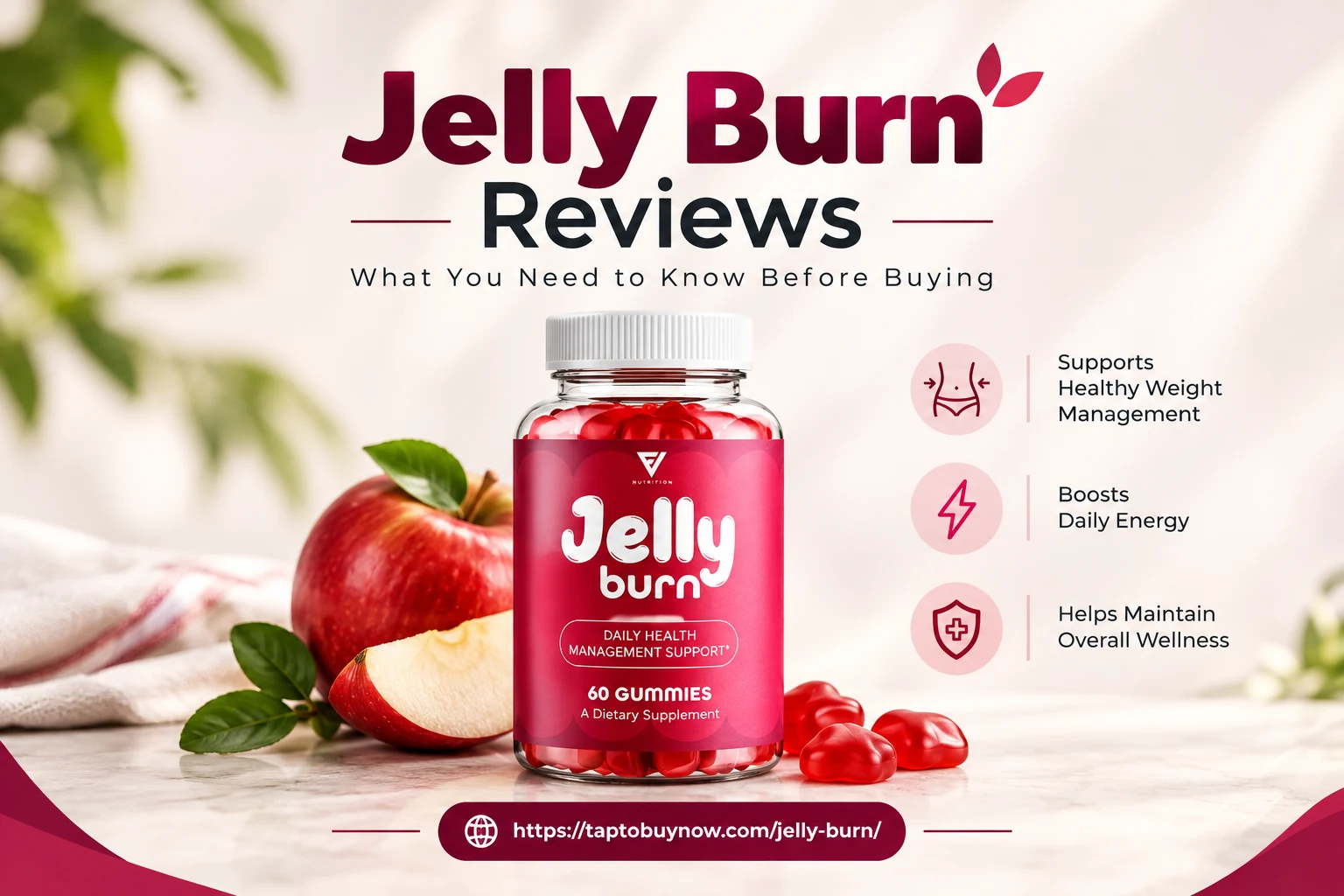 Jelly Burn lifestyle product image in a wellness setting